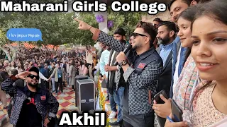 Akhil Show At Maharani College Jaipur | Girls College Crowd Gone *Crazy* @AkhilMusicWorldOfficial