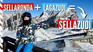 Sellaronda or Lagazuoi ski loop? Why not the SELLAZUOI ? · Alta Badia · Dolomites