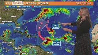 Sunday morning tropical update: Rina set to dissipate, Philippe could strengthen