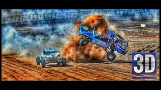 3-D Dirt, Dust, and Disgust Trophy Truck Crash Compilation