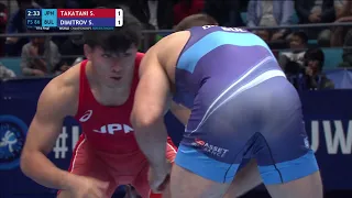 1/16 FS - 86 kg: S. TAKATANI (JPN) v. S. DIMITROV (BUL)