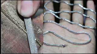 how to make necklaces - 18k white gold necklace