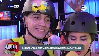 #AlanC7 pone a prueba a los gladiadores con trabalenguas en guaraní 🤪. | 08 05 24