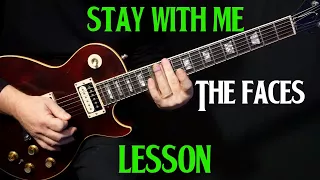 how to play "Stay With Me" on guitar by The Faces | electric guitar lesson | LESSON