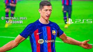 eFootball 2023 PS5 | Barcelona vs Manchester United | PS5 Next Gen Full match | 4K Gameplay