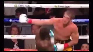 Floyd Mayweather actually knocked out Logan Paul but held him up