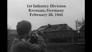 1st Infantry Division on the Roer River in Kreuzau, Germany; February 26, 1945