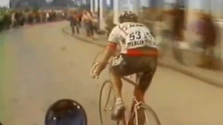 Parijs-Roubaix 1983 winnaar Hennie Kuiper met commentaar van Louis De Pelsmaeker