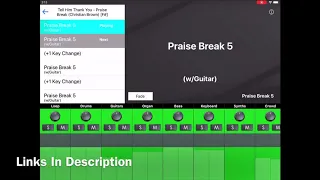 Tell Him Thank You - Praise Break (Christian Brown) Worship Backing Tracks App Preview