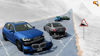 ГОЛОЛЁД ОБХОДИТСЯ ДОРОГО! ТОРМОЗА НЕ СПАСАЮТ | BeamNG.drive