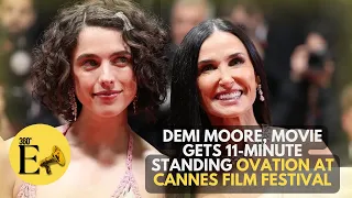 Demi Moore and Margaret Qualley gets an 11-minute standing ovation at the Cannes Film Festival