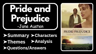 Pride and Prejudice by Jane Austen Summary, Analysis, Characters, Themes & Question Answers #novel