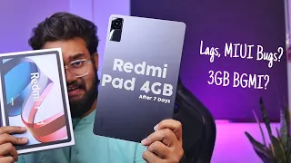 Redmi Pad 4GB Review After 7 Days Of Usage | Ye Tablet Maat Lena? 😪 Redmi Pad Ka ASLI SACH