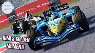 Kimi Raikkonen's Greatest Drive! | 2005 Japanese Grand Prix | Assetto Corsa