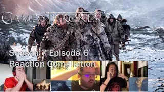 Game of Thrones   Season 7 Episode 6 'Beyond the Wall' REACTION COMPILATION