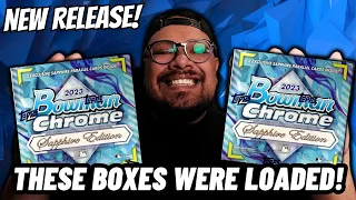 NEW RELEASE: 2023 BOWMAN CHROME SAPPHIRE BASEBALL BOXES!! WE GOT SOME PRETTY LOADED BOXES!!