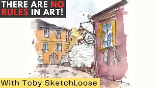 Break the Rules and Paint Stunning Art - Easy Watercolor Sketching Tutorial for Beginners