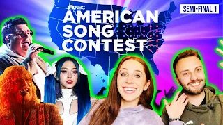 ENGLISH EUROVISION FAN REACTS TO AMERICAN SONG CONTEST SEMI-FINAL 1