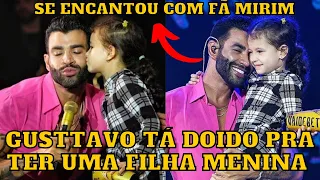 Gusttavo Lima se ENCANTA com MENINA e reforça VONTADE de ter uma FILHA “Quem cria 2 cria 3” kkkk