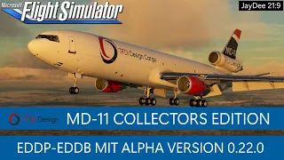 TFDI MD-11 - Flug EDDP-EDDB mit Alpha Version 0.22.0 ★ MSFS 2020 Deutsch