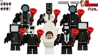 LEGO Skibidi Toilet Build Minifigures Review By KDL818 | Cameraman | Speakerman | #skibiditoilet