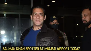 Salman Khan Spotted At Mumbai Airport While Leaving For Dubai For Dabangg Tour Reloaded Expo 2022