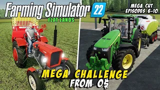 MEGA Challenge from $0 on FLAT MAP🚜Farming Simulator 2022 timelapse 🚜10 days🚜