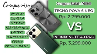 TECNO POVA 6 NEO 5G VS INFINIX NOTE 40 PRO 5G | INFINIX MENANG BANYAK!? KOK BISA!?