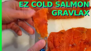 How to make Cold Smoked Salmon Gravlax Recipe Fast and Easy, Gravlax Salmon Recipe