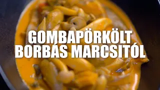 Gombapörkölt Borbás Marcsi konyhájából