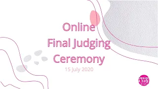 Design-A-Bag Competition 2020 Online Final Judging Ceremony