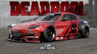 Lynx ( Mazda RX8 ) • DEADPOOL LIVERY • Customization • CarX Drift Racing 2