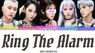 [Karaoke] KARD - 'Ring The Alarm' (Color Coded Lyrics) You as member (5 member ver)