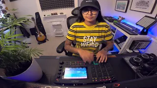 My First Ever Finger Drumming Beat On An MPC Live 2 - Gnarly
