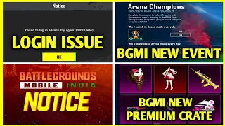 BGMI NEW NOTICE😱 | NEXT PREMIUM CRATE DATE | NEW FREE EVENT IS HERE