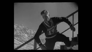 Cortina 1941 skijumping double victory to Finns. Paavo Vierto ja Leo Laakso.