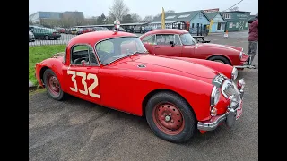 Peter and his 1960 Monte Carlo rally entered MGA.