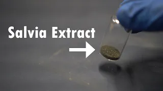 Extracting salvia the way my commenters told me