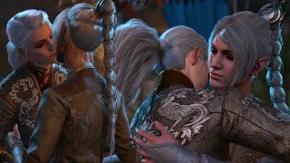 BG3 Epilogue: New dialogue, kiss & hug for romanced Shadowheart [with parents saved]