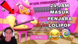 24 JAM MASUK PENJARA JAJAN 😂 MAKCIK LOLIPOP SERAM 😈🍭