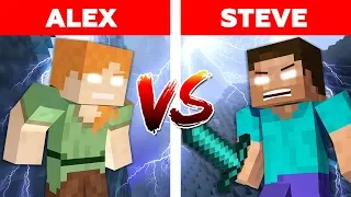 Minecraft - HEROBRINE vs ALEXBRINE / Alex vs Steve Part 5