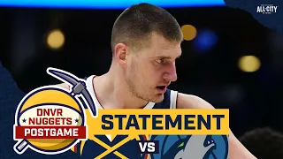 Nikola Jokic & the Denver Nuggets bully the Timberwolves to take control of the #1 seed