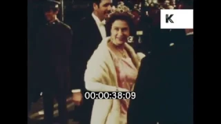 1970 UK, Queen Elizabeth II arrives at Odeon Leicester Square