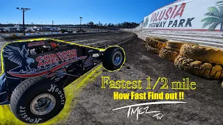 USAC 410 Sprint Cars @ The Fastest Half Mile Volusia Speedway Missed QT by One Spot