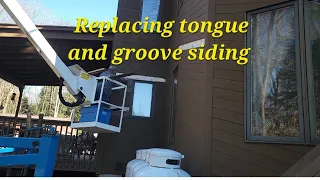 Replacing some tongue and groove siding