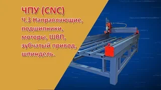 ЧПУ (CNC) - это просто. Ч3. Направляющие, подшипники, моторы, ШВП,  зубчатый привод, шпиндель.