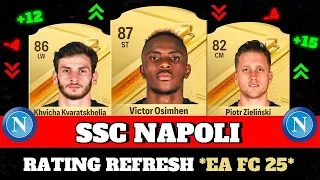 FIFA 25 | SSC NAPOLI RATING PREDICITONS! (EA FC 25) 😱🔥 | FT. Zieliński , Osimhen , Kvaratskhelia ...