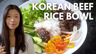 Easy & Healthy Korean Beef Rice Bowl