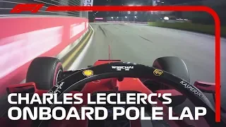 Charles Leclerc's Onboard Pole Lap | 2019 Singapore Grand Prix | Pirelli