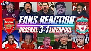 ARSENAL & LIVERPOOL FANS REACTION TO ARSENAL 3-1 LIVERPOOL | PREMIER LEAGUE